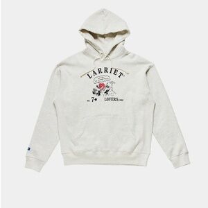 LARRIET LOVERS CORP HOODIE GREY MARLE Small NWOT $93